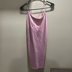 Purple silk dress